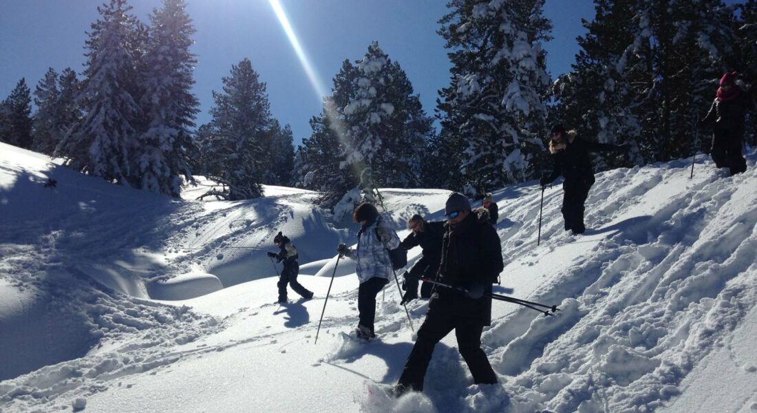 Raquettes à neige plateau de Beille Angaka